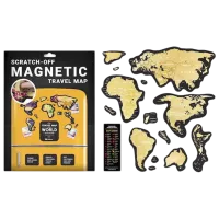 Настольная игра 1DEA.me Travel Map Magnetic World 3+/ Скретч карта photo 3