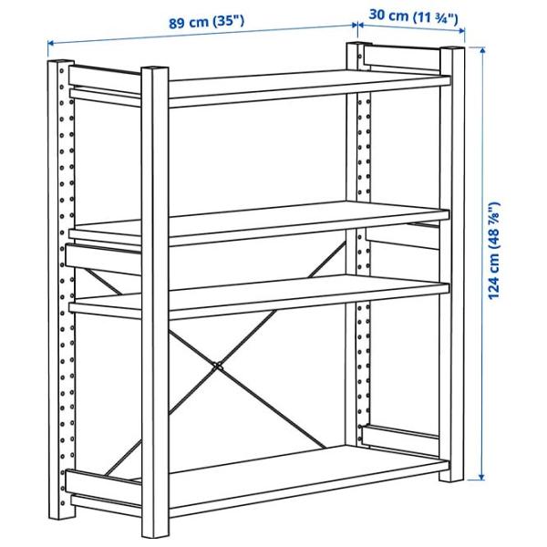 Etajeră Ikea Ivar Pine / Masiv photo 3