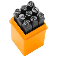 Нумерационные штампы Tolsen 25097 Cталь / Количество в наборе - 9