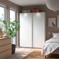 Dulap Ikea Pax/Hasvik 150 x 44 x 201.2 / DSP / Alb photo 2