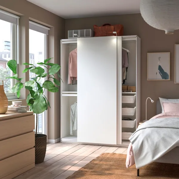 Dulap Ikea Pax/Hasvik 150 x 44 x 201.2 / DSP / Alb photo 3