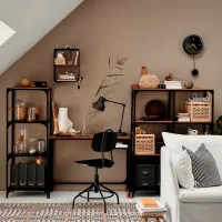 Офисный стол Ikea Fjällbo/Kullaberg/Gullhult ДСП/ Черный photo 2