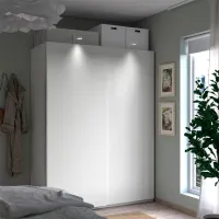 Dulap Ikea Pax/Hasvik 150 x 66 x 201.2 / DSP / Alb photo 3