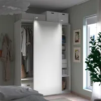 Dulap Ikea Pax/Hasvik 150 x 66 x 201.2 / DSP / Alb photo 5