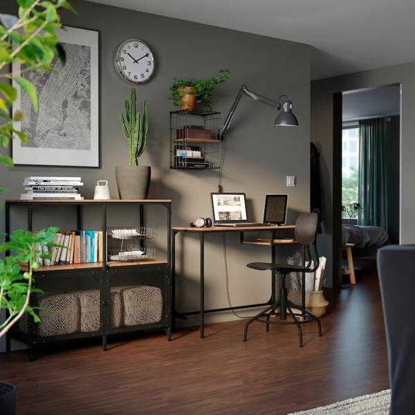 Masă de birou Ikea Fjällbo/Kullaberg/Gullhult PAL/ Black photo 2