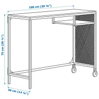 Офисный стол Ikea Fjällbo/Kullaberg/Gullhult ДСП/ Черный photo 3