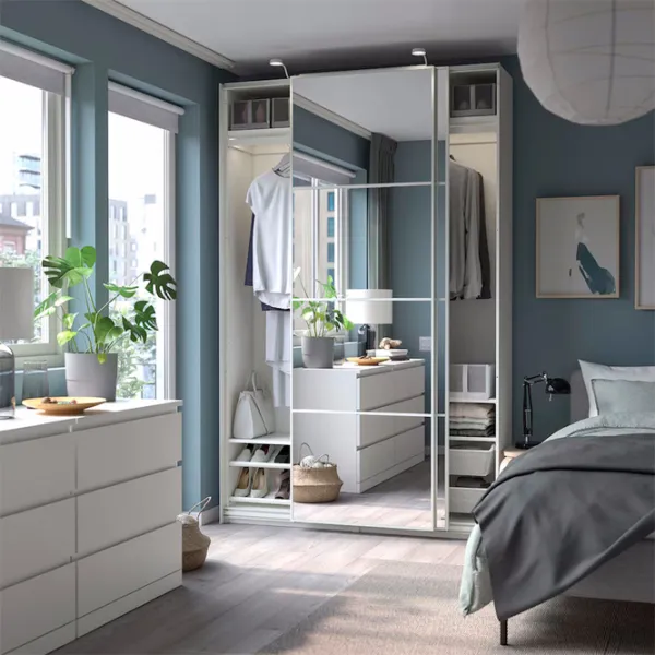 Dulap Ikea Pax/Auli 150 x 44 x 236.4 / DSP / Alb photo 5