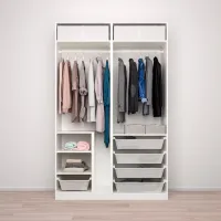 Dulap Ikea Pax/Bergsbo 150 x 66 x 236.4 / DSP / Alb photo 3