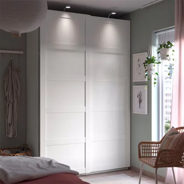 Dulap Ikea Pax/Bergsbo 150 x 66 x 236.4 / DSP / Alb photo 4