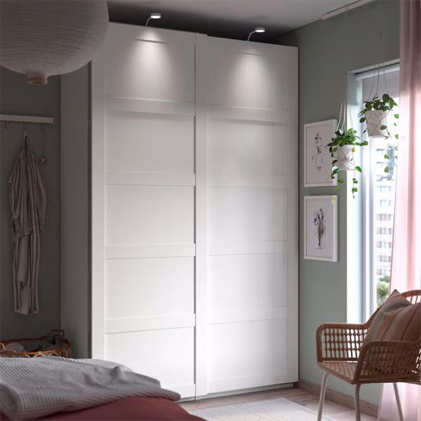 Dulap Ikea Pax/Bergsbo 150 x 66 x 236.4 / DSP / Alb photo 4