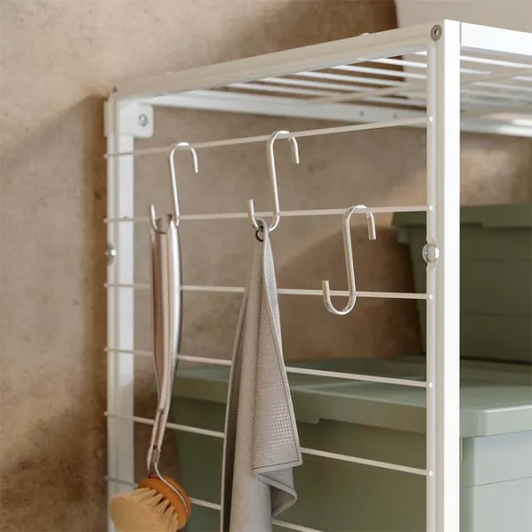 Etajeră Ikea Jostein White / Oțel photo 3