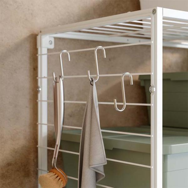 Etajeră Ikea Jostein White / Oțel photo 3