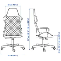 Офисный стол Ikea Utespelare ДСП/ Черный photo 3