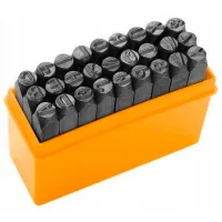 Алфавитные штампы Tolsen 25104 Cталь / Количество в наборе - 27