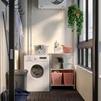 Etajeră Ikea Jostein White / Oțel photo 2