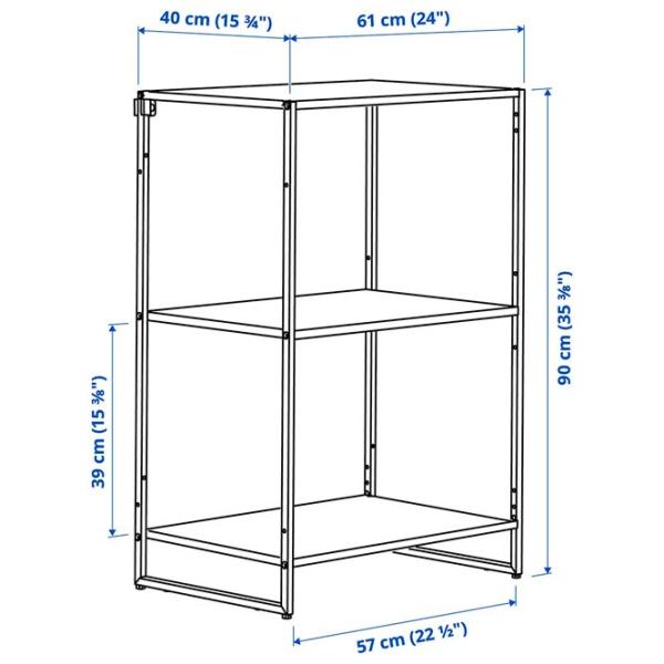 Etajeră Ikea Jostein White / Oțel photo 4 Etajeră Ikea Jostein White / Oțel photo 4