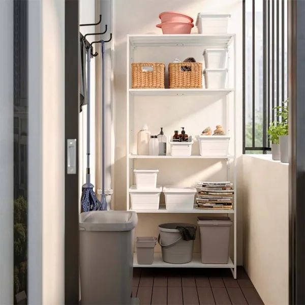 Etajeră Ikea Jostein White / Oțel photo 3