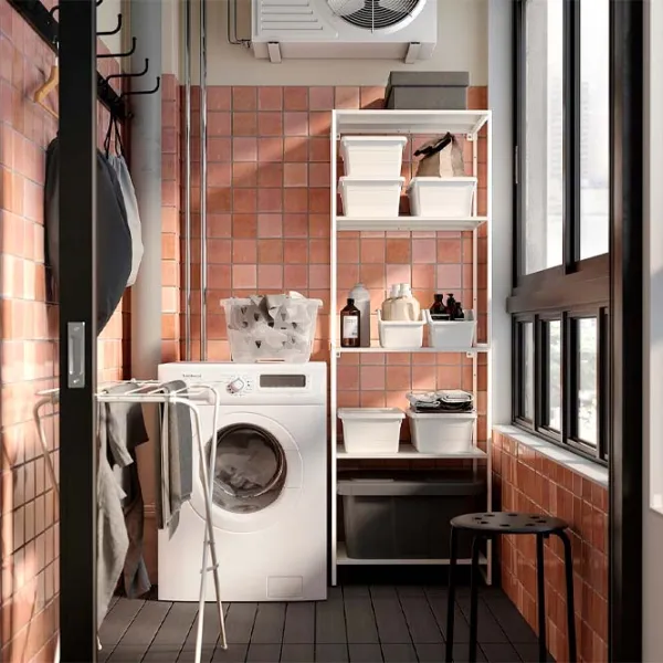 Стеллаж Ikea Jostein Белый / Cталь photo 3