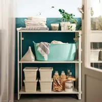 Etajeră Ikea Jostein White / Oțel photo 3