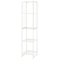 Стеллаж Ikea Jostein Белый / Cталь