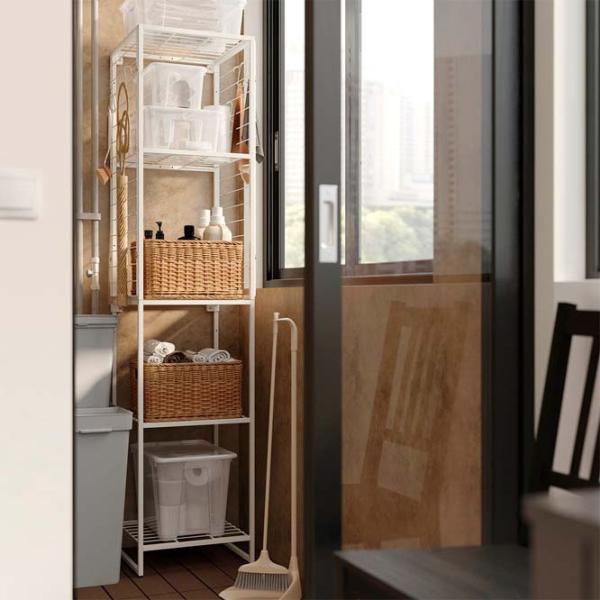 Etajeră Ikea Jostein White / Oțel photo 2