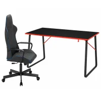 Masă de birou Ikea Huvudspelare/Utespelare PAL/ Black