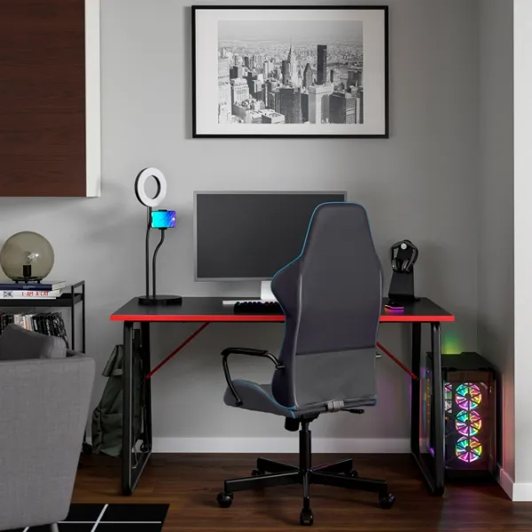 Masă de birou Ikea Huvudspelare/Utespelare PAL/ Black photo 6