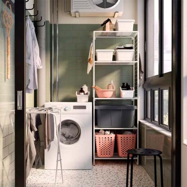 Etajeră Ikea Jostein White / Oțel photo 2 Etajeră Ikea Jostein White / Oțel photo 2