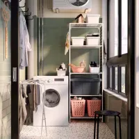 Etajeră Ikea Jostein White / Oțel photo 2