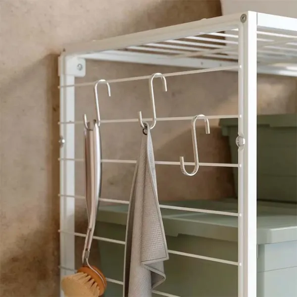 Etajeră Ikea Jostein White / Oțel photo 3 Etajeră Ikea Jostein White / Oțel photo 3