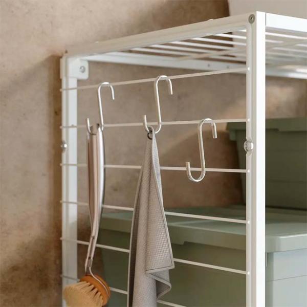 Etajeră Ikea Jostein White / Oțel photo 3 Etajeră Ikea Jostein White / Oțel photo 3