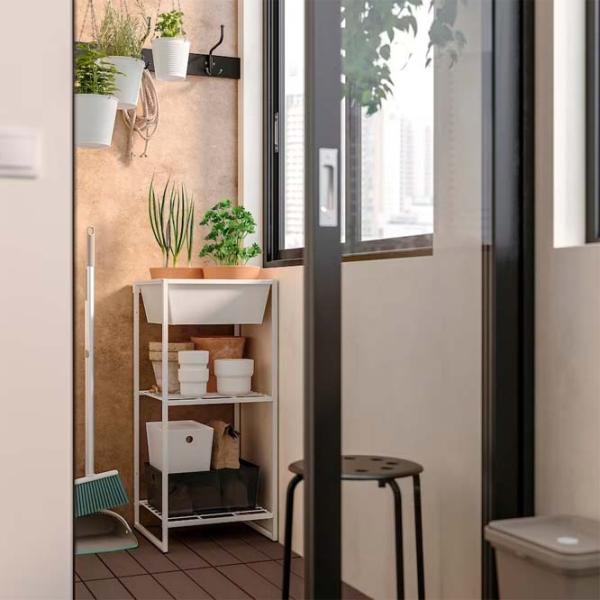 Etajeră Ikea Jostein White / Oțel photo 3 Etajeră Ikea Jostein White / Oțel photo 3