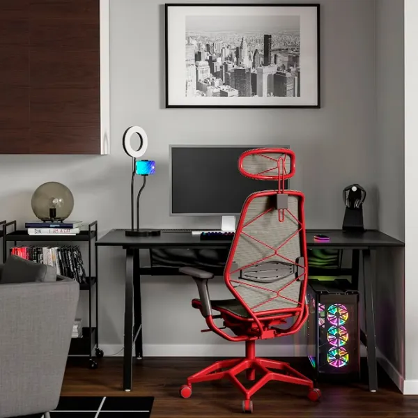 Masă de birou Ikea Utespelare/Styrspel PAL/ Black photo 4