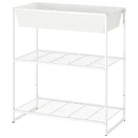 Стеллаж Ikea Jostein Белый / Cталь