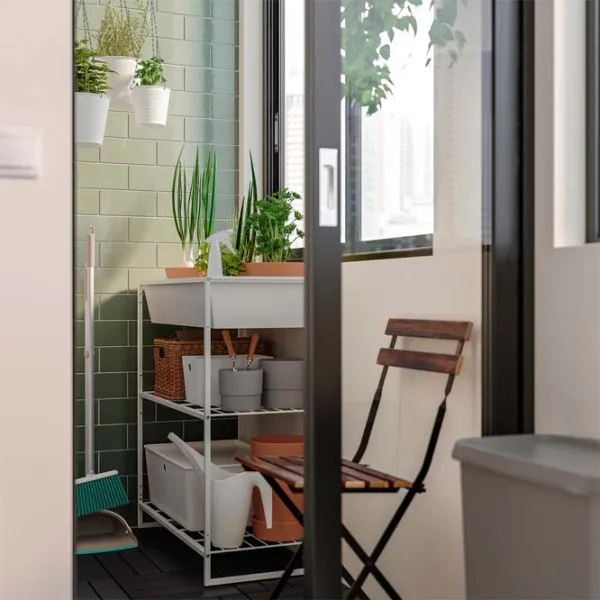 Etajeră Ikea Jostein White / Oțel photo 2 Etajeră Ikea Jostein White / Oțel photo 2