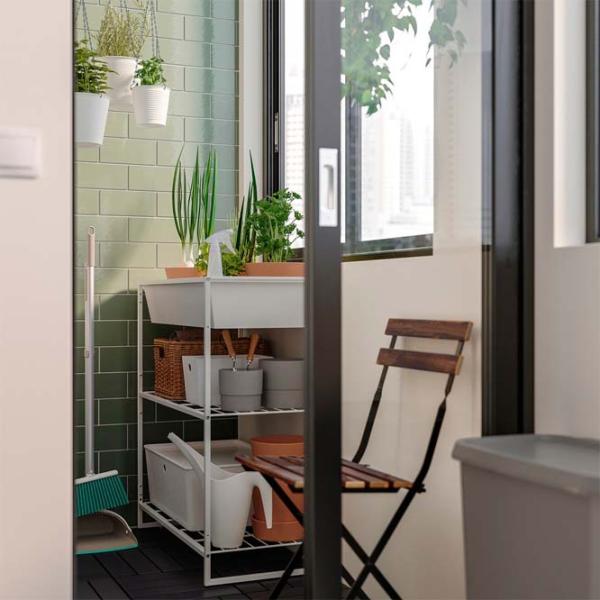 Etajeră Ikea Jostein White / Oțel photo 2 Etajeră Ikea Jostein White / Oțel photo 2