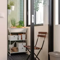 Etajeră Ikea Jostein White / Oțel photo 3