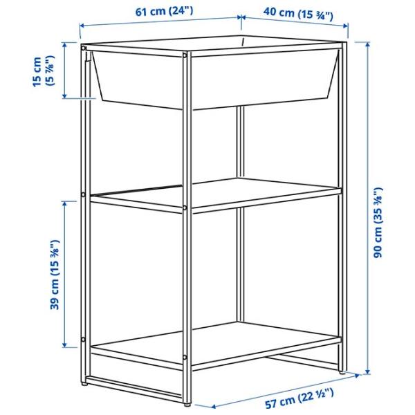 Etajeră Ikea Jostein White / Oțel photo 5 Etajeră Ikea Jostein White / Oțel photo 5