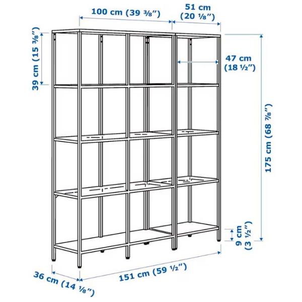Стеллаж Ikea Vittsjo Black-Brown / ДСП  photo 3 Стеллаж Ikea Vittsjo Black-Brown / ДСП  photo 3