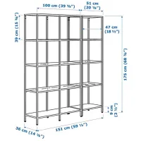 Etajeră Ikea Vittsjo Black-Brown / PAL photo 3