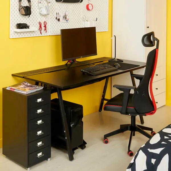 Masă de birou Ikea Utespelare/Matchspel PAL/ Black photo 8