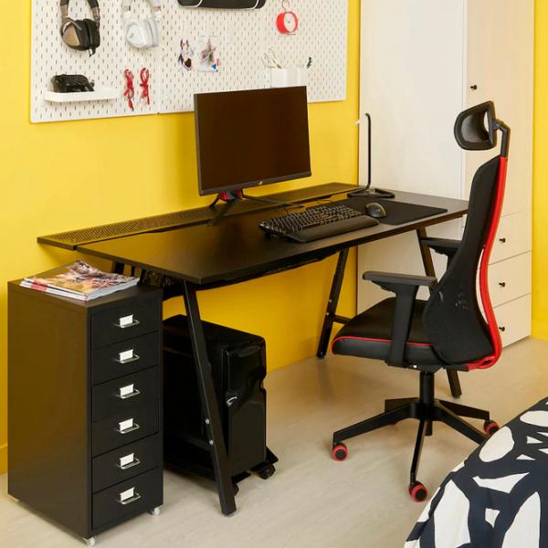 Masă de birou Ikea Utespelare/Matchspel PAL/ Black photo 8