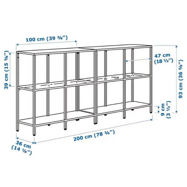 Etajeră Ikea Vittsjo Black-Brown / PAL photo 6