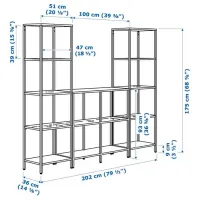 Etajeră Ikea Vittsjo Black-Brown / PAL photo 4
