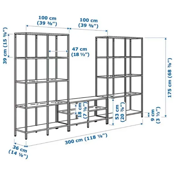 Etajeră Ikea Vittsjo Black-Brown / PAL photo 3