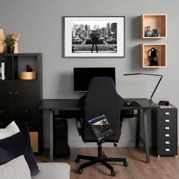 Masă de birou Ikea Utespelare/Helmer PAL/ Black photo 6