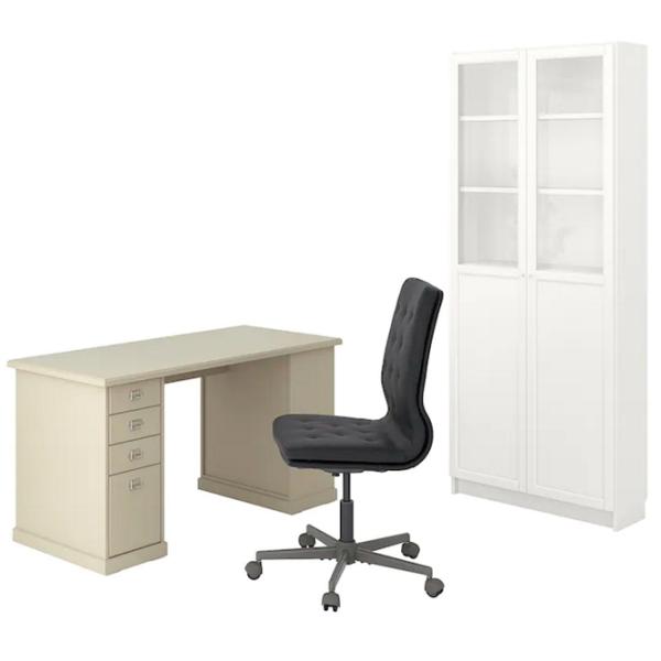 Masă de birou Ikea Vebjorn/Mullfjallet/Billy/Oxberg PAL/ Beige photo 1