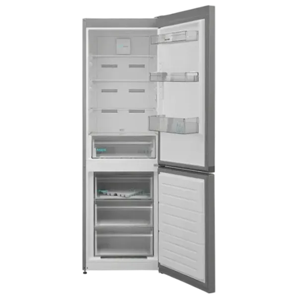 Frigider SHARP SJ-NBA09DMXLD-EU cu congelator jos 295 l / 180 cm / Inox photo 2