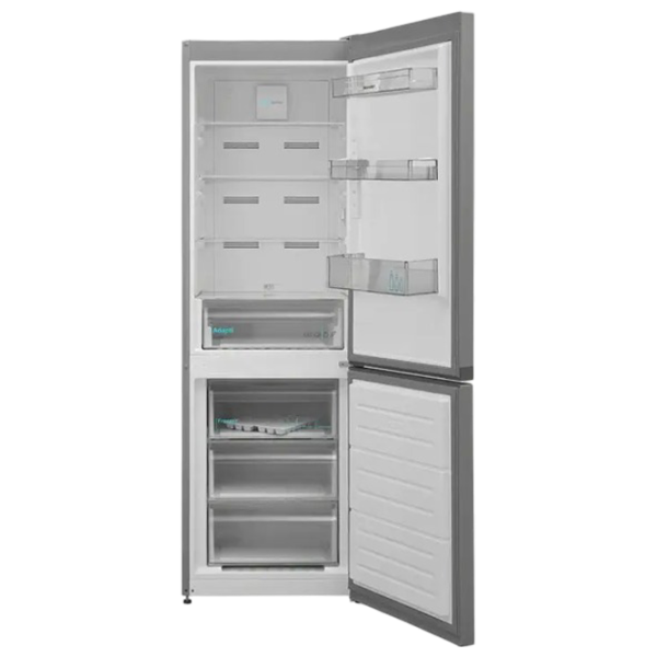 Frigider SHARP SJ-NBA09DMXLD-EU cu congelator jos 295 l / 180 cm / Inox photo 2