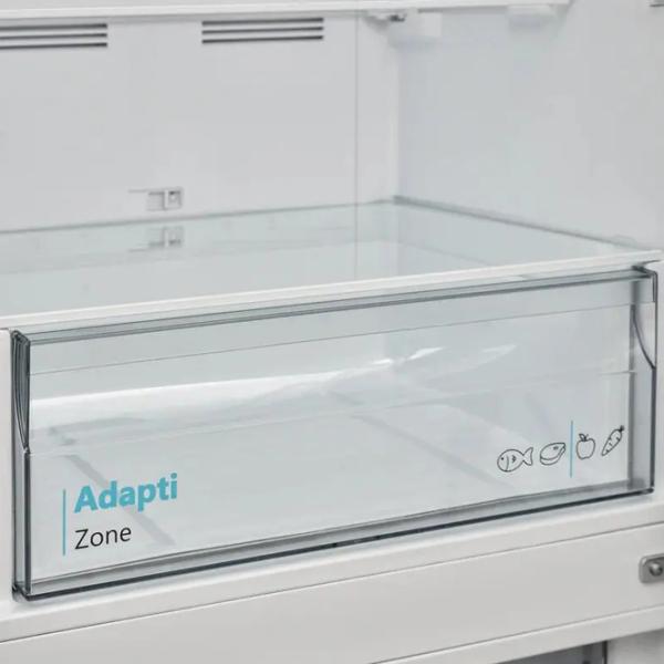 Frigider SHARP SJ-NBA09DMXLD-EU cu congelator jos 295 l / 180 cm / Inox photo 3